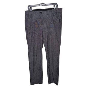 Lane Bryant Womens Dress Cropped‎ Pants 18 Black White Dots Minimalist Neutral